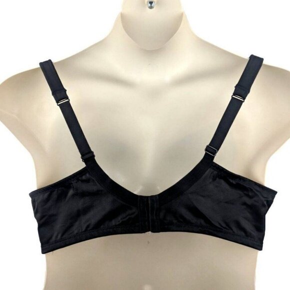 Lane Bryant Cacique Smooth Boost Plunge Bra Solid Satin Size 46DD Black NWOT - Picture 5 of 10